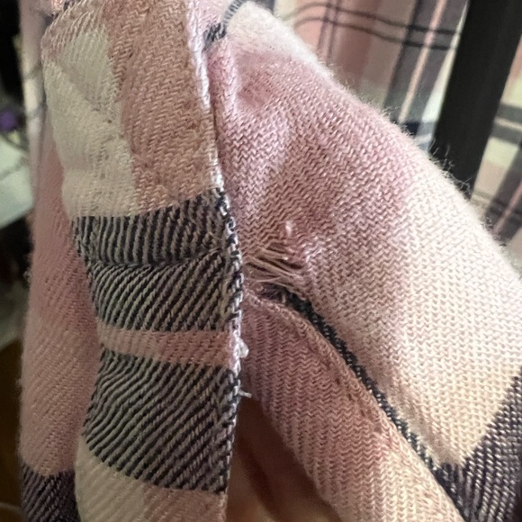 Paige Pink Plaid Button down shirt - Picture 10 of 13